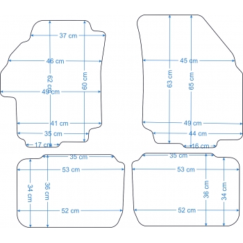 Dywaniki welurowe Suzuki Liana 01-04r. ECONOMY -8228