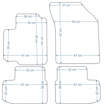 Suzuki Splash 2008-2014r. Dywaniki Welurowe RZ