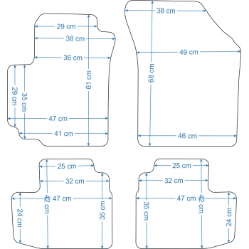 Suzuki Swift 2005-2010r. Dywaniki Welurowe RZ