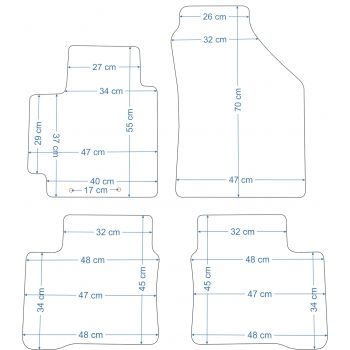 Dywaniki welurowe Suzuki Swift 5d od 10 r.ECONOMY -2441