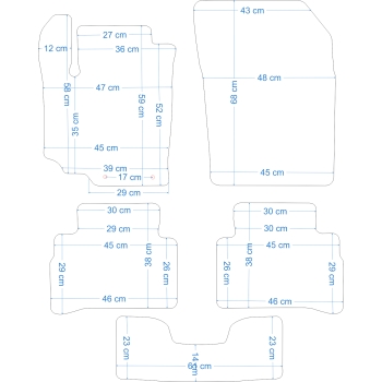 Dywaniki welurowe Suzuki SX4 od 2006 r.ECONOMY -2444