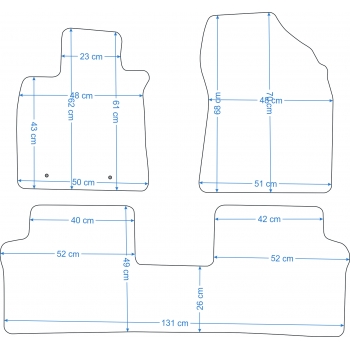 Dywaniki welurowe Toyota Avensis 2009-2012r. - Jakość Diamond