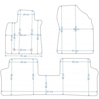Dywaniki welurowe Toyota Avensis 2012-2019r. - Jakość Diamond