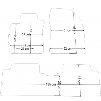 Dywaniki welurowe Toyota Corolla X 2007-2012r. - Jakość Diamond