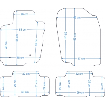 Dywaniki welurowe Toyota RAV4 2006-2013r. - Jakość Diamond