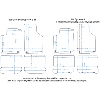VW Golf IV 1997-2006r. Dywaniki Welurowe RZ