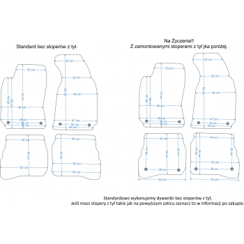 VW Passat B5 1996-2005r. Dywaniki Welurowe RZ