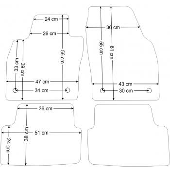 Dywaniki welurowe VW Polo VI od 2017r. - Jakość Diamond