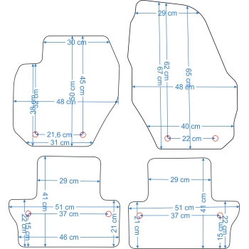 Volvo S60 2010-2018r. Dywaniki welurowe - ECONOMY - kolory do wyboru.