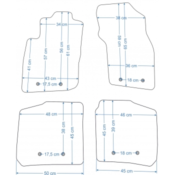 Dywaniki welurowe Volvo S40/V40 1996-2004r. - Jakość Diamond