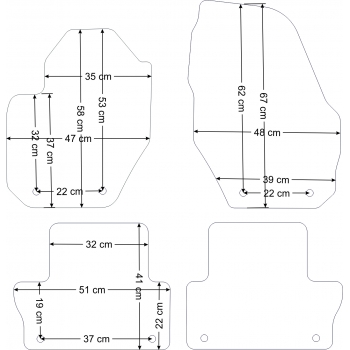Dywaniki welurowe Volvo XC60 2008-2017r. - Jakość Diamond
