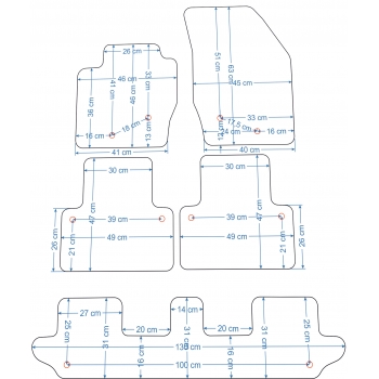 Dywaniki welurowe Volvo XC60 od 2008r. ECONOMY -2519