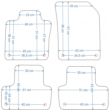 Dywaniki welurowe Volvo XC60 od 2008r. ECONOMY -2520