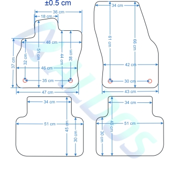 Audi Q3 od 2019r. Dywaniki welurowe GOLD Plus  - WYPRZEDAŻ