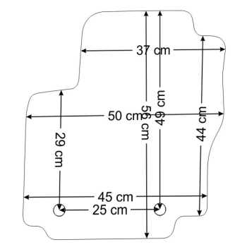 Ford Mondeo MK4 2007-2012r.  Dywanik Kierowcy  SILVER - WYPRZEDAŻ