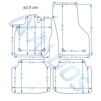 Skoda Superb od 2023r. Kombi   Dywaniki welurowe SILVER - WYPRZEDAŻ