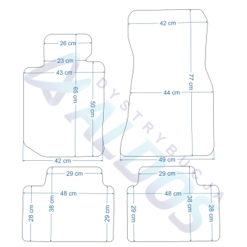 BMW Seria3 G20 i G21 od 03/2019r. Dywaniki gumowe GLEDRING.