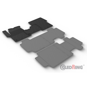 Gumowe dywaniki Gledring – Citroën SpaceTourer osobowy (I rząd) – NIE pasuje do Half Cargo i Cargo