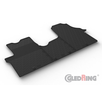 Gumowe dywaniki Gledring – Opel Vivaro osobowy (I rząd) 2014–2019 - z drzwiami przesuwnymi po obu stronach