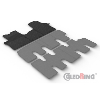 Gumowe dywaniki Gledring – Opel Vivaro osobowy (I rząd) 2014–2019 - z drzwiami przesuwnymi po obu stronach