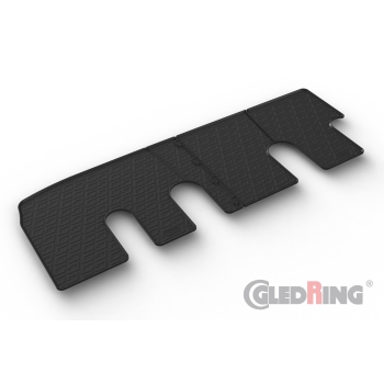 Gumowe dywaniki Gledring – Opel Vivaro osobowy (II rząd, drzwi przesuwne po obu stronach) 2014–2019