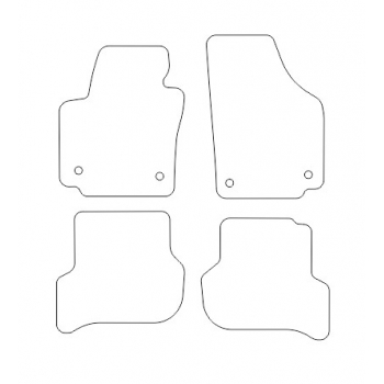 Seat Toledo III 2004-2009r. Dywaniki Welurowe OP