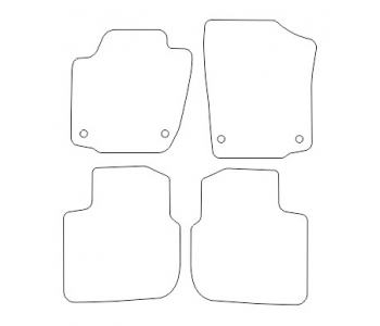 Dywaniki welurowe Skoda Rapid 2012-2019r. - Jakość Diamond