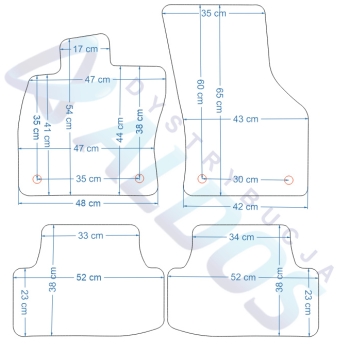 Audi A3 8V Kombi i Sedan 2/2013-2020r. - Dywaniki Gumowe - Petex.