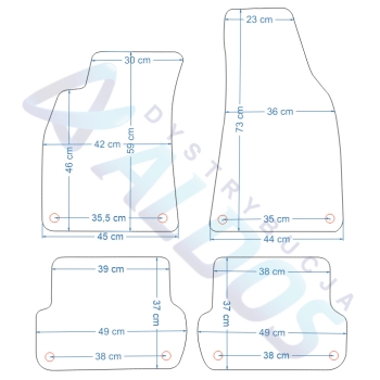 Dywaniki Gumowe Audi A4 B6/B7 2001-2008r. - Petex