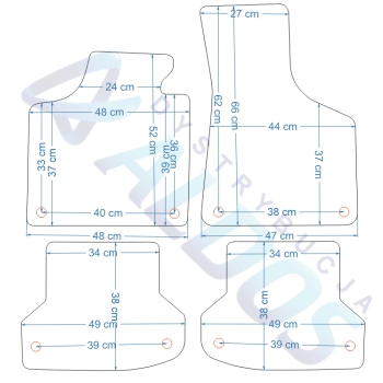 Dywaniki Petex Audi A3 P8 2003-2012r.