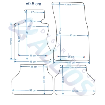 Dywaniki Gumowe BMW Seria 5 E60/E61 03-09r. Petex