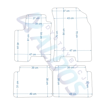 Dywaniki Gumowe Chevrolet Aveo 06-11r. - Petex