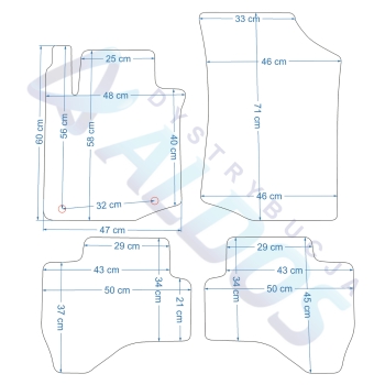 Dywaniki gumowe Petex - Citroen C1 07/2005-06/2014r.