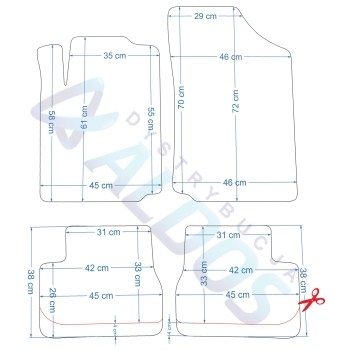 Dywaniki Gumowe Citroen C2 i C3 2002-2009r - PETEX