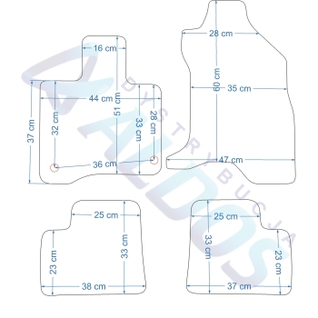 Dywaniki gumowe Petex - Mitsubishi I-MiEV 2010-2020r.