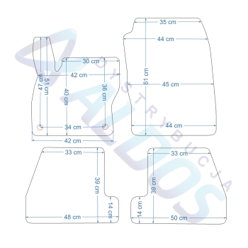 Dywaniki Gumowe Ford Focus III 11-18r. - Petex