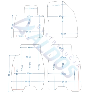 Dywaniki Gumowe Civic 3 i 5 drzwi 06-08r. - Petex