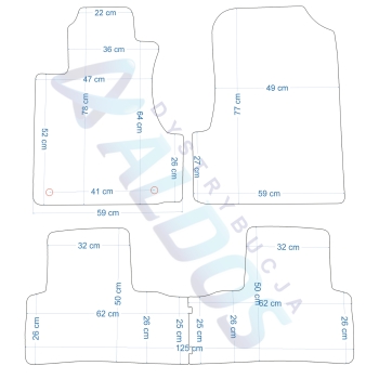 Dywaniki Gumowe Honda CR-V 2007-2012r. - Petex