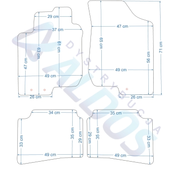 Dywaniki gumowe Petex - Kia Ceed 2007-2012r.