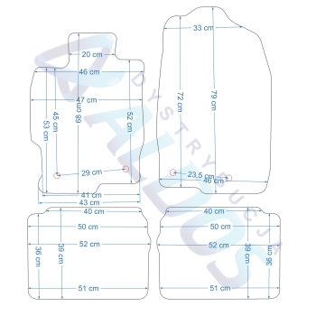 Dywaniki Gumowe Mazda 6 2008-2013r. - Petex