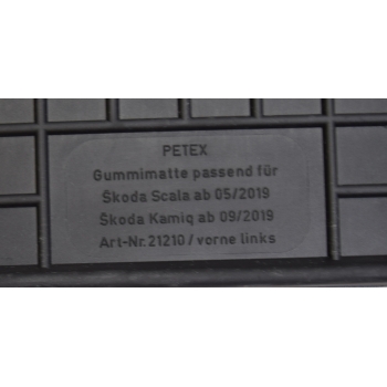 Dywaniki gumowe Petex - Skoda Scala od 2019r.