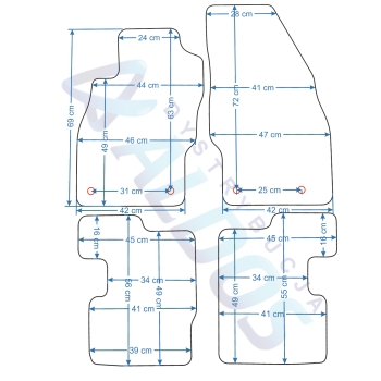 Dywaniki Gumowe Opel Corsa E 12/2014-10/2019r. Producent Petex