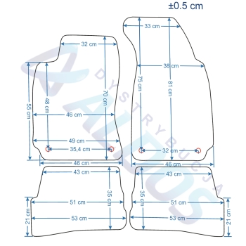 Dywaniki Gumowe VW Passat B5 96-05r. - Petex