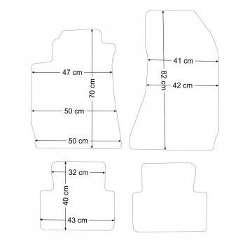 Dywaniki samochodowe Economy Alfa Romeo 159 05-11r