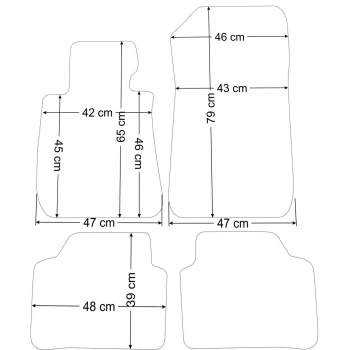 Dywaniki welurowe do BMW Seria 3 E90/91 2004-2012r. Economy