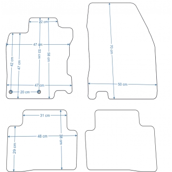 Dywaniki welurowe do Nissan Qashqai J11 od 2014 Economy