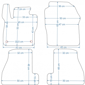 Czarne dywaniki welurowe ALDOS Gold PLUS – Ford Focus MK3 (2011–2015)