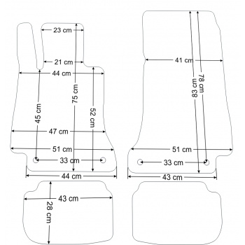 Dywaniki RYPSOWE E-Klasa C238 Coupe i A238 Cabrio