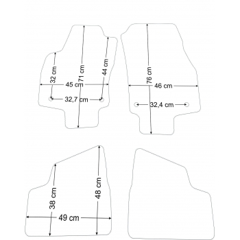 Dywaniki samochodowe Silver Opel Astra III 1998-2009r.