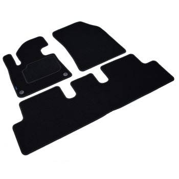 Dywaniki samochodowe Silver Citroen C4 Picasso II 5os. 2013-2018r. / Spacetourer 2018-2022r.  (czarne - SP053)